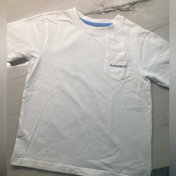 White ruggedbutts tshirt, size 4T/5 - Picture 1 of 3